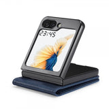 Lc.Imeeke Samsung Galaxy Z Flip 6/Flip 7 FE Fodral med Kortfack Flip Blå