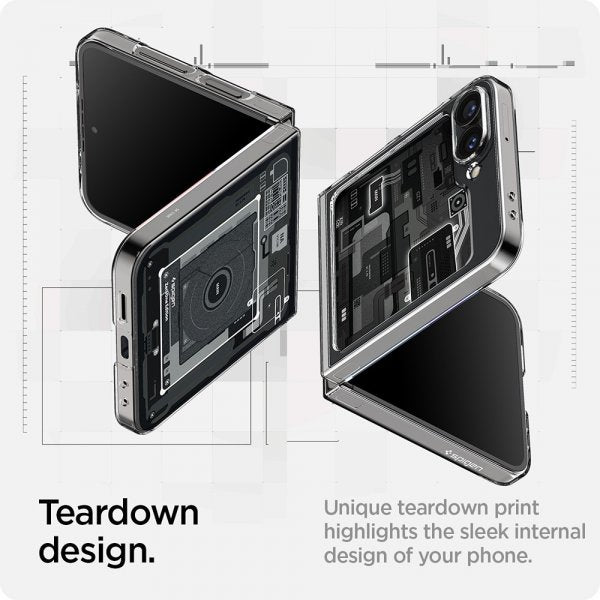 Spigen Samsung Galaxy Z Flip 6/Galaxy Z Flip 7 FE Skal Air Skin Zero One Svart