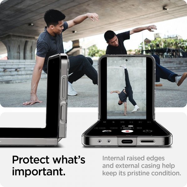 Spigen Samsung Galaxy Z Flip 6/Galaxy Z Flip 7 FE Skal Air Skin Zero One Svart