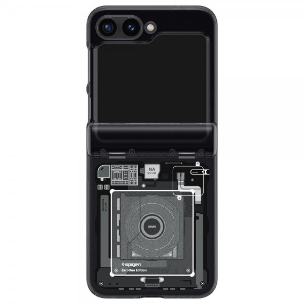 Spigen Samsung Galaxy Z Flip 6/Galaxy Z Flip 7 FE Skal Ultra Hybrid Pro Zero One Svart