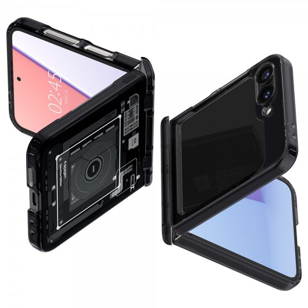 Spigen Samsung Galaxy Z Flip 6/Galaxy Z Flip 7 FE Skal Ultra Hybrid Pro Zero One Svart