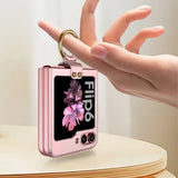 GKK Samsung Galaxy Z Flip 6/Flip 7 FE Skal Finger Ring Grå