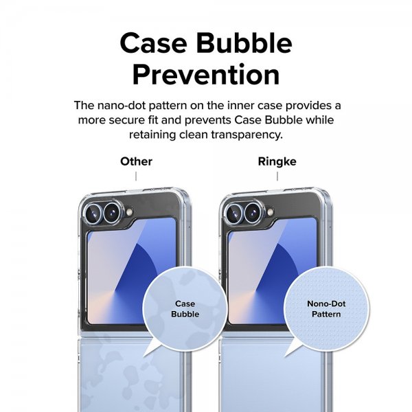 Ringke Samsung Galaxy Z Flip 6/Flip 7 FE Skal Fusion Transparent
