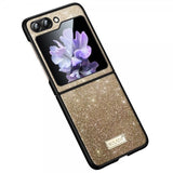 Sulada Samsung Galaxy Z Flip 6/Flip 7 FE Skal Glitter Guld