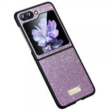 Sulada Samsung Galaxy Z Flip 6/Flip 7 FE Skal Glitter Lila