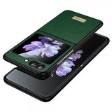 Sulada Samsung Galaxy Z Flip 6/Flip 7 FE Skal Litchitextur Grön