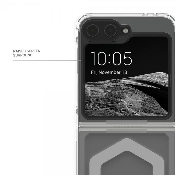 Urban Armor Gear (UAG) Samsung Galaxy Z Flip 6/Flip 7 FE Skal Plyo Pro MagSafe Ice/Silver