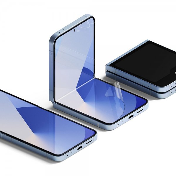Ringke Samsung Galaxy Z Flip 6/Flip 7 FE Skärmskydd Dual Easy Film 2-pack