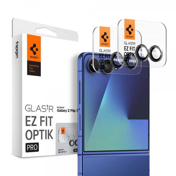 Spigen Samsung Galaxy Z Flip 7 Kameraskydd GLAS.tR EZ Fit Optik Pro 2-pack