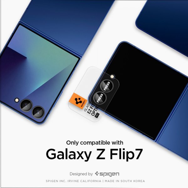 Spigen Samsung Galaxy Z Flip 7 Kameraskydd GLAS.tR EZ Fit Optik Pro 2-pack