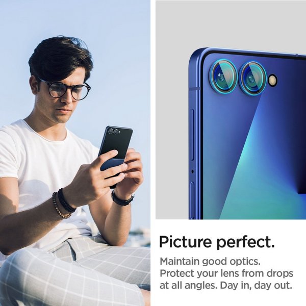Spigen Samsung Galaxy Z Flip 7 Kameraskydd GLAS.tR EZ Fit Optik Pro 2-pack
