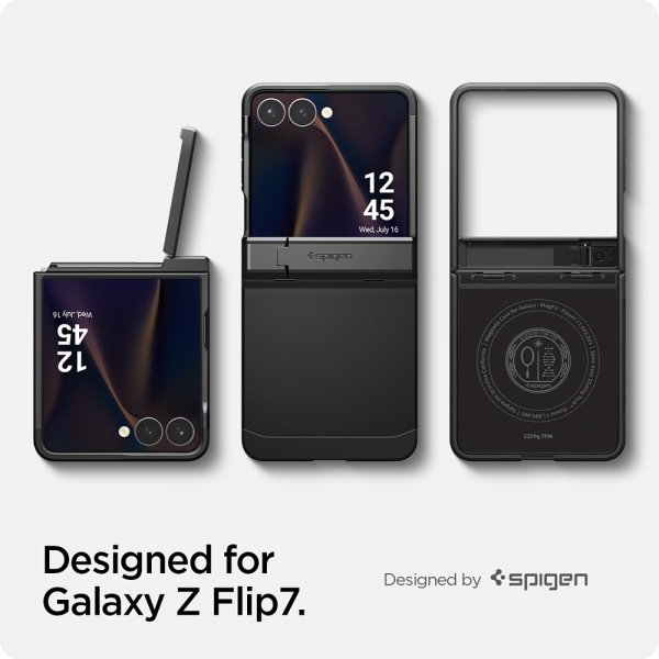 Spigen Samsung Galaxy Z Flip 7 Skal Tough Armor Pro MagFit Svart