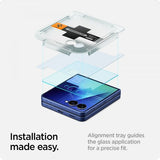 Spigen Samsung Galaxy Z Flip 7 Skärmskydd GLAS.tR EZ Fit 2-pack