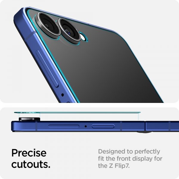 Spigen Samsung Galaxy Z Flip 7 Skärmskydd GLAS.tR EZ Fit 2-pack