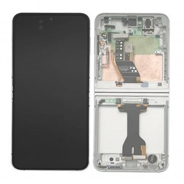 Samsung Galaxy Z Flip6 Baksida LCD Skärm Original - White