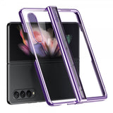 Samsung Galaxy Z Fold 4 Skal Pläterad Kant Lila