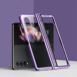 Samsung Galaxy Z Fold 4 Skal Pläterad Kant Lila