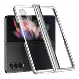 Samsung Galaxy Z Fold 4 Skal Pläterad Kant Silver
