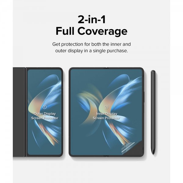 Ringke Samsung Galaxy Z Fold 4 Skärmskydd Dual Easy Film