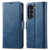Lc.Imeeke Samsung Galaxy Z Fold 5 Fodral med Kortfack Flip Blå