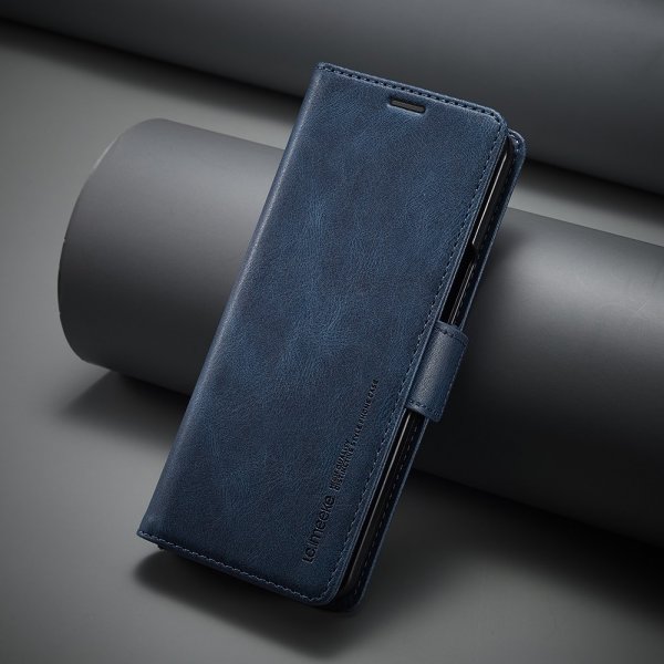 Lc.Imeeke Samsung Galaxy Z Fold 5 Fodral med Kortfack Flip Blå