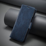 Lc.Imeeke Samsung Galaxy Z Fold 5 Fodral med Kortfack Flip Blå