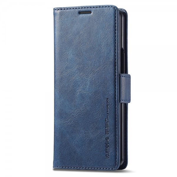 Lc.Imeeke Samsung Galaxy Z Fold 5 Fodral med Kortfack Flip Blå