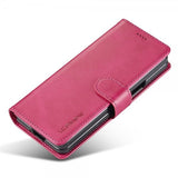 Lc.Imeeke Samsung Galaxy Z Fold 5 Fodral med Kortfack Magenta
