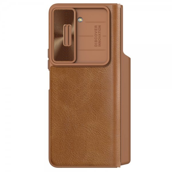 Nillkin Samsung Galaxy Z Fold 5 Fodral Qin Pro Series Brun