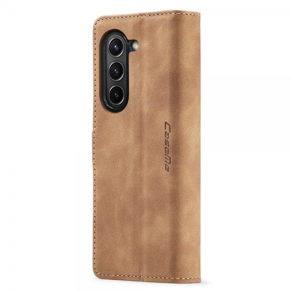 CaseMe Samsung Galaxy Z Fold 5 Fodral Retro Flip Brun
