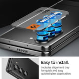 Spigen Samsung Galaxy Z Fold 5 Kameraskydd GLAS.tR EZ Fit Optik Pro 2-pack Svart