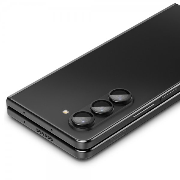 Spigen Samsung Galaxy Z Fold 5 Kameraskydd GLAS.tR EZ Fit Optik Pro 2-pack Svart