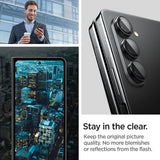 Spigen Samsung Galaxy Z Fold 5 Kameraskydd GLAS.tR EZ Fit Optik Pro 2-pack Svart