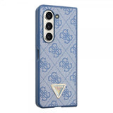 Guess Samsung Galaxy Z Fold 5 Skal 4G Metal Triangle Strass Blå