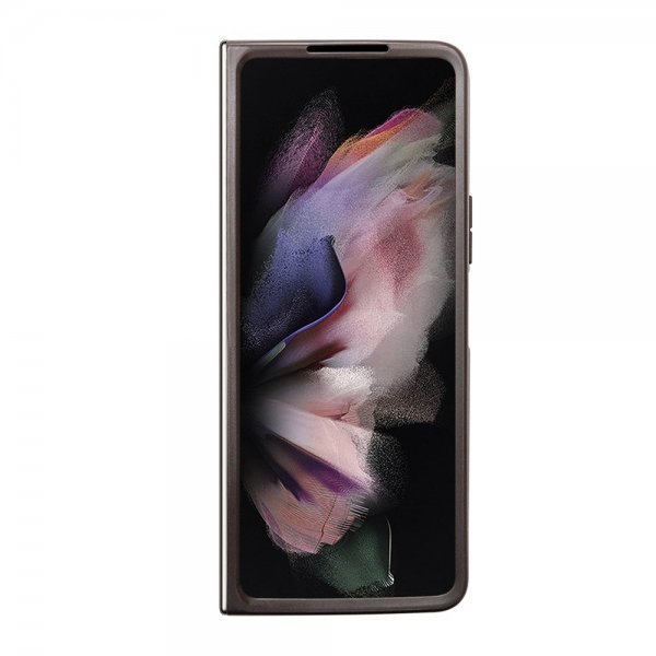 Guess Samsung Galaxy Z Fold 5 Skal 4G Metal Triangle Strass Brun