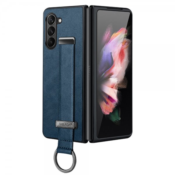 Sulada Samsung Galaxy Z Fold 5 Skal Fashion Series Blå