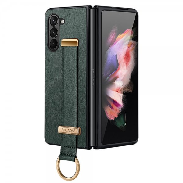 Sulada Samsung Galaxy Z Fold 5 Skal Fashion Series Grön