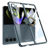 GKK Samsung Galaxy Z Fold 5 Skal Finger Ring Grön