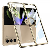 GKK Samsung Galaxy Z Fold 5 Skal Finger Ring Guld