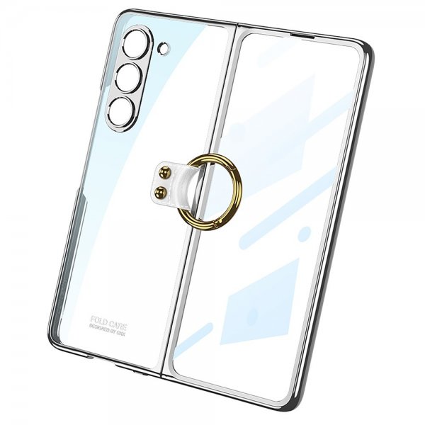 GKK Samsung Galaxy Z Fold 5 Skal Finger Ring Guld