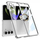 GKK Samsung Galaxy Z Fold 5 Skal Finger Ring Silver