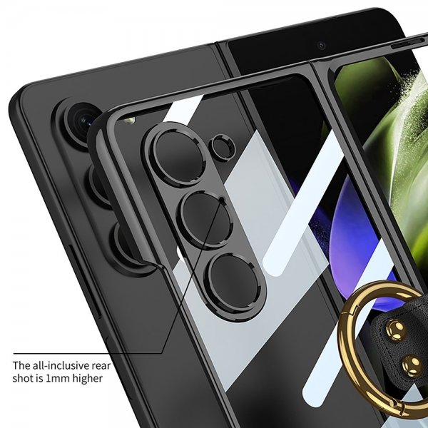 GKK Samsung Galaxy Z Fold 5 Skal Finger Ring Silver
