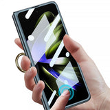 GKK Samsung Galaxy Z Fold 5 Skal Finger Ring Silver