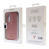Guess Samsung Galaxy Z Fold 5 Skal Glitter Flakes Metal Logo Rosa