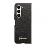 Guess Samsung Galaxy Z Fold 5 Skal Glitter Flakes Metal Logo Svart