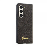 Guess Samsung Galaxy Z Fold 5 Skal Glitter Flakes Metal Logo Svart