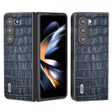 ABEEL Samsung Galaxy Z Fold 5 Skal Krokodiltextur Blå