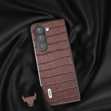 ABEEL Samsung Galaxy Z Fold 5 Skal Krokodiltextur Brun
