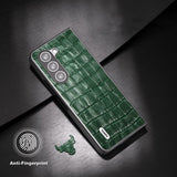 ABEEL Samsung Galaxy Z Fold 5 Skal Krokodiltextur Grön