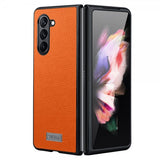 Sulada Samsung Galaxy Z Fold 5 Skal Litchi Orange